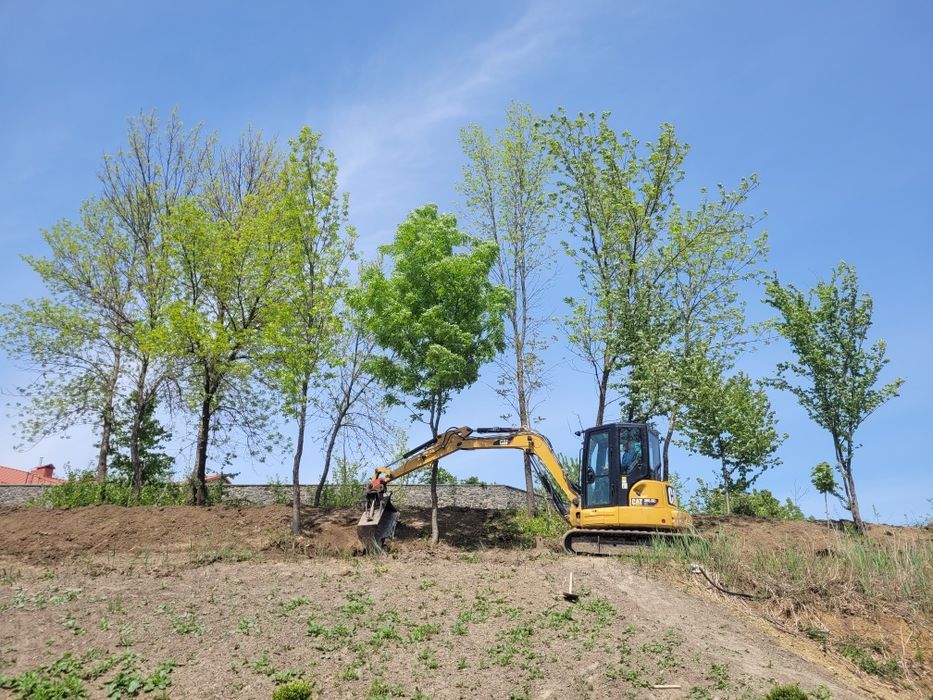 Міні екскаватор самоскид мінік фундамент септик послуги екскаватора