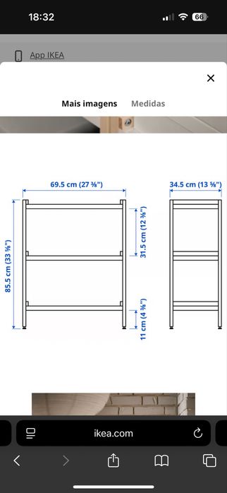 Duas Estantes do IKEA, novas.