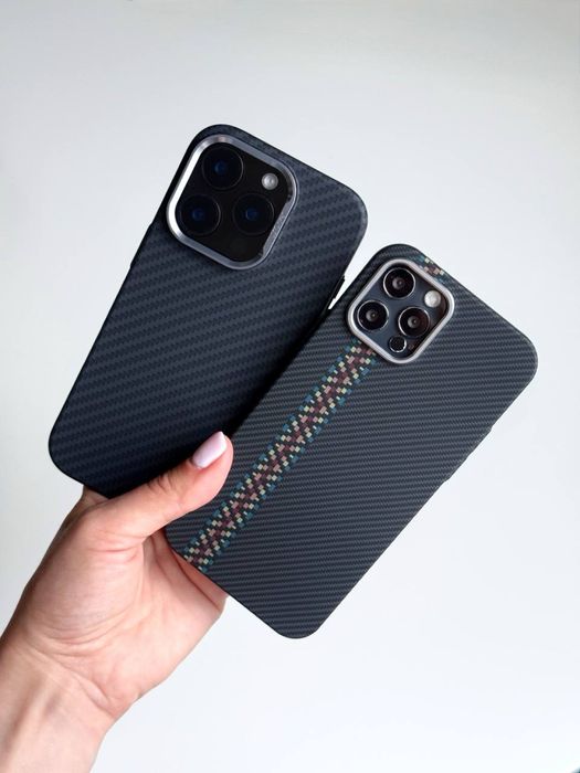 Чохол на Айфон 16 про макс з Магсейф | карбоновий чехол iphone pro max