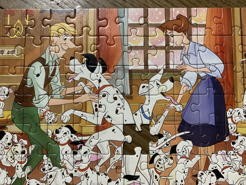 Puzzle Dalmatyńczyki Disney vintage 100 elementów