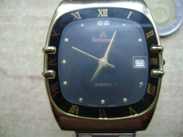 Starocie z PRL - Zegarek męski Romanson swiss quartz = nowa bateria
