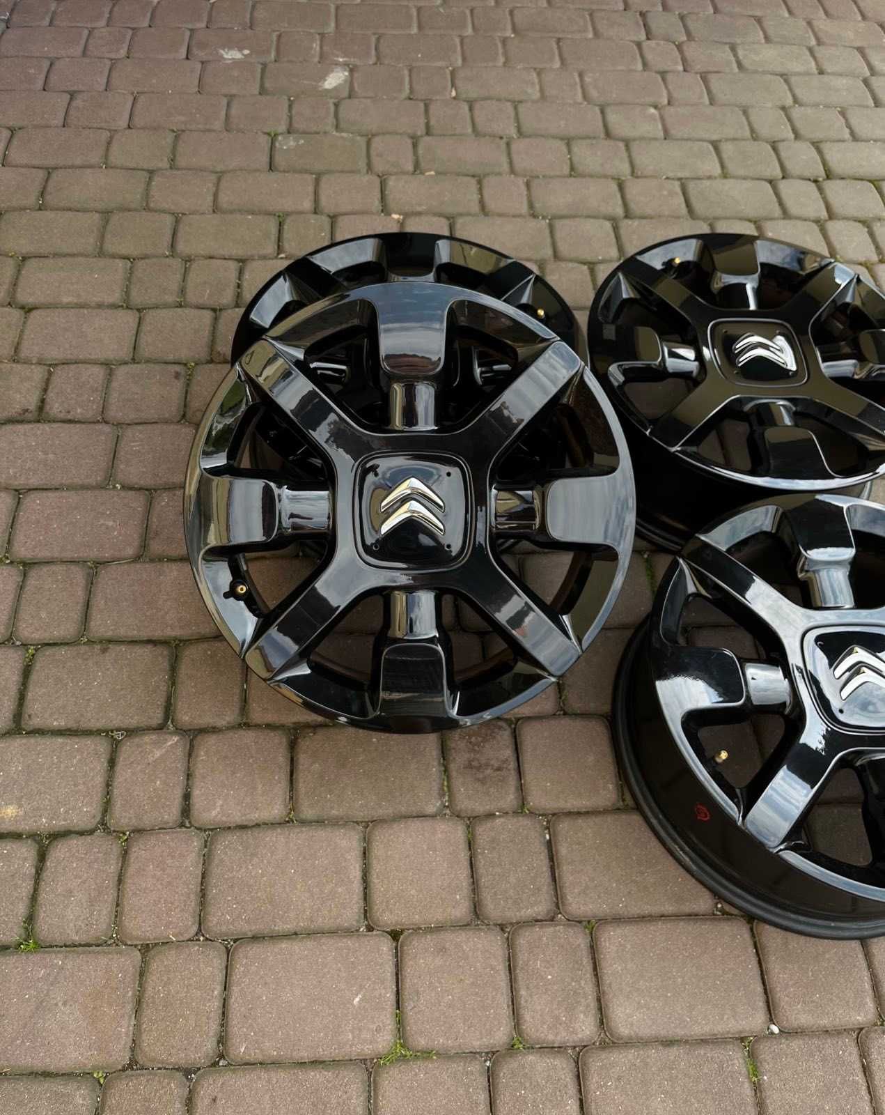 Oryginalne alufelgi Citroen OE C4 CACTUS 4x108 17 cali CZARNE