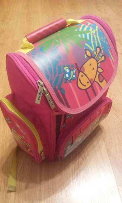 Plecak szkolny / tornister ENDO - różowy