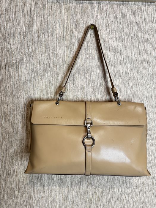 Сумка-тоут coccinelle з натуральної шкіри