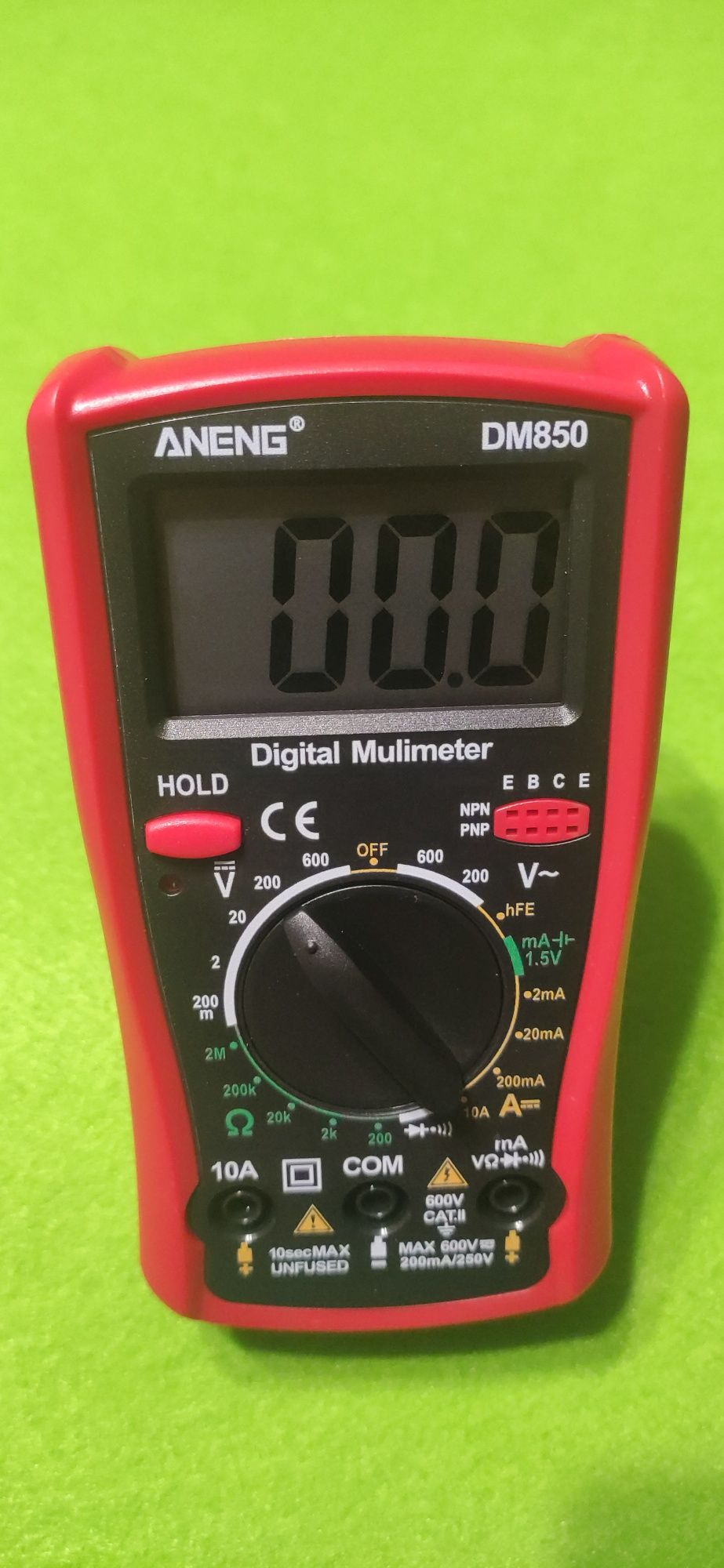 Цифровой мультиметр Aneng DM850 + батарейка крона в подарок