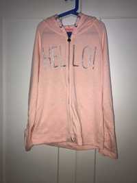 Bluza z kapturem dla dziewczyny różowa COOL CLUB 164cm