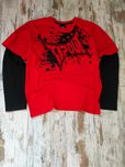 Продам лонгслів Tapout Two lines RED sk8 Y2K