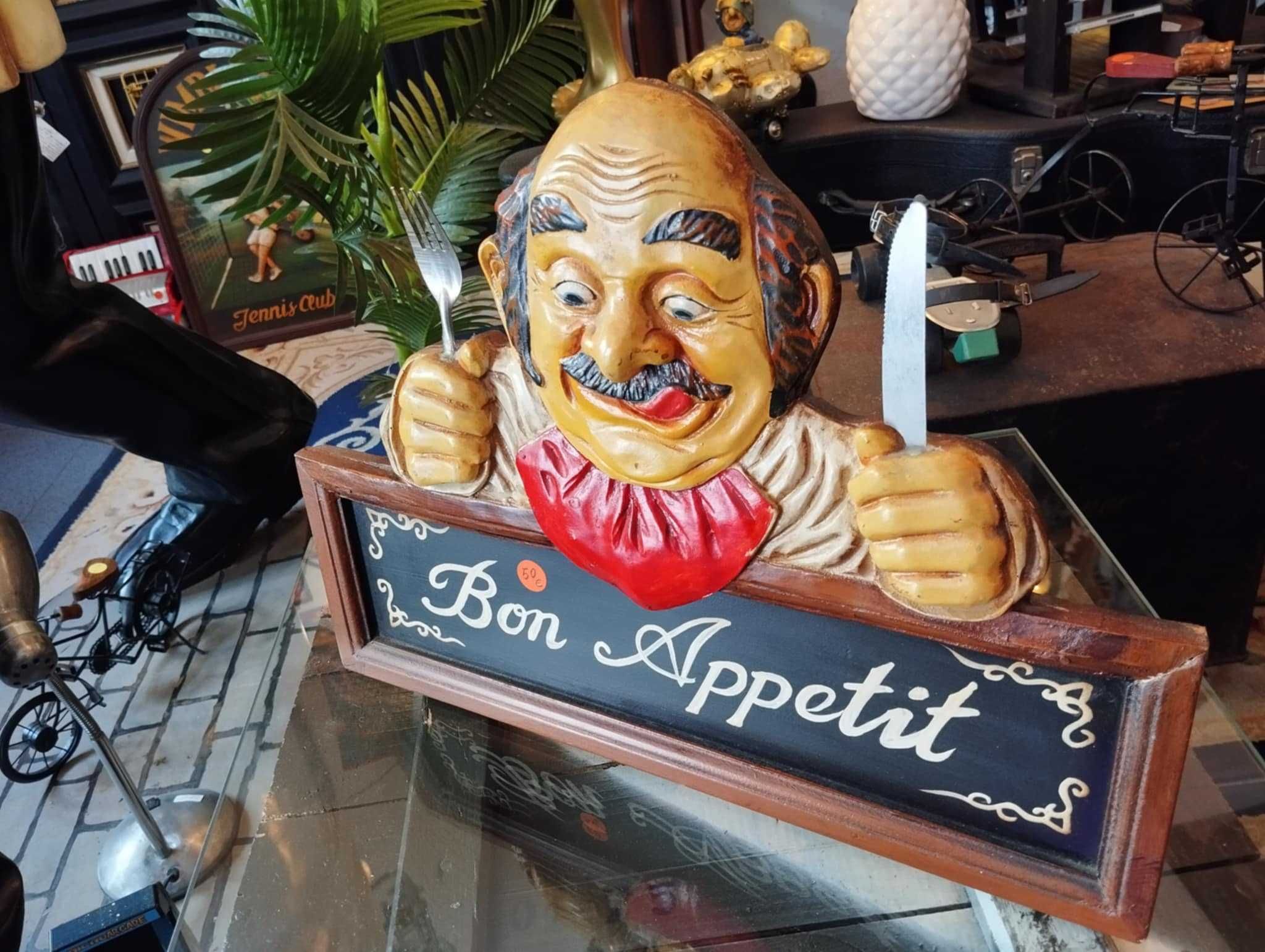 Placa decorativa - " Bon Appetit "
