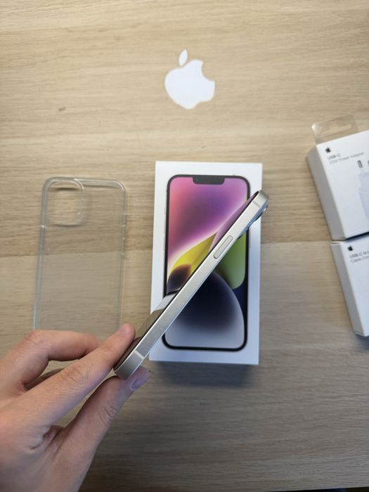 iPhone 14 128gb biały bateria 100% komplet