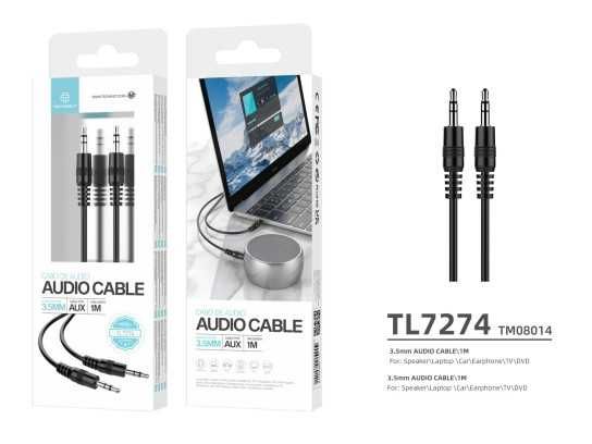 Cabo Audio Pvc Od3.0 1M Preto
