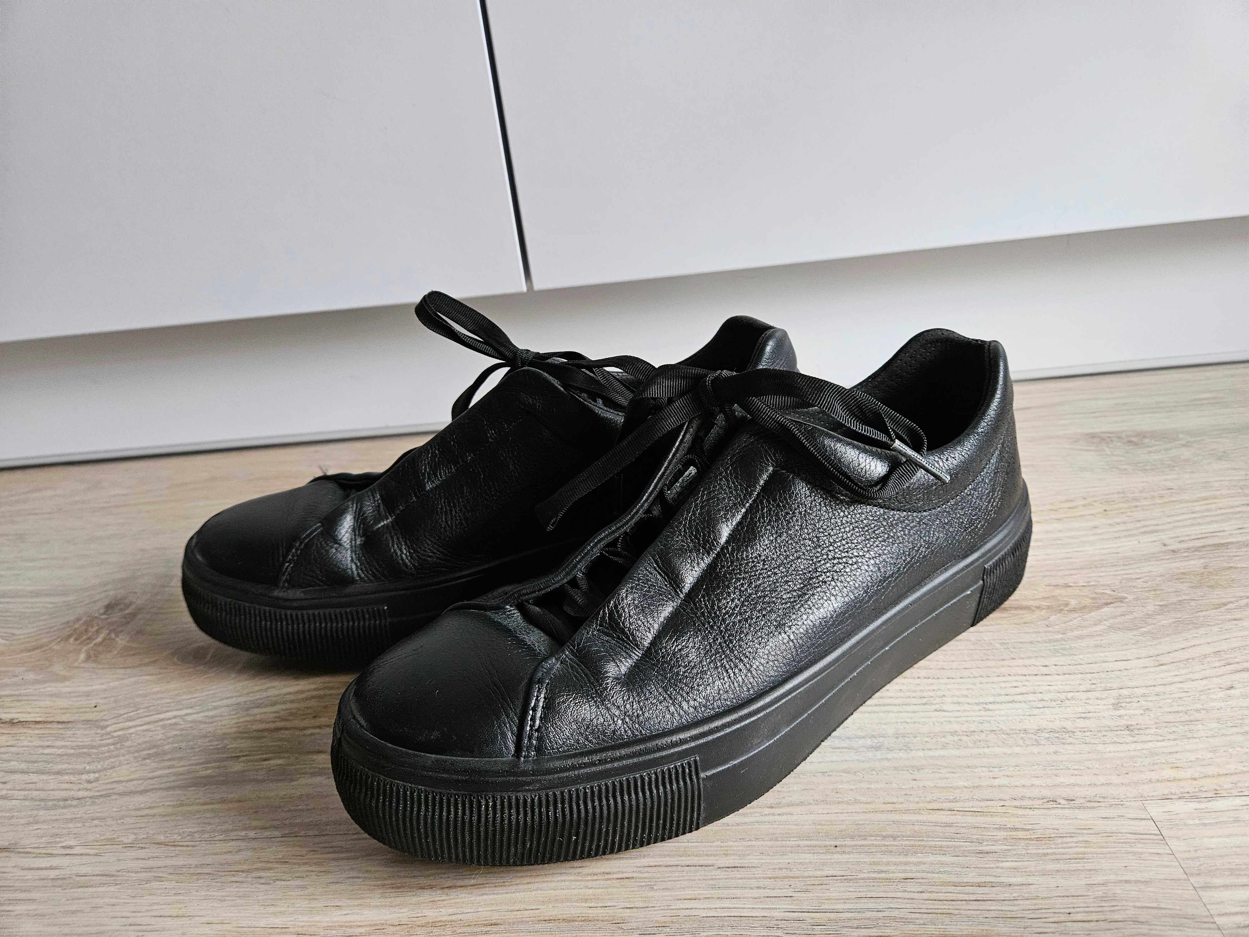 Legero 40 skórzane oryginalne sneakersy trampki austriackie czarne