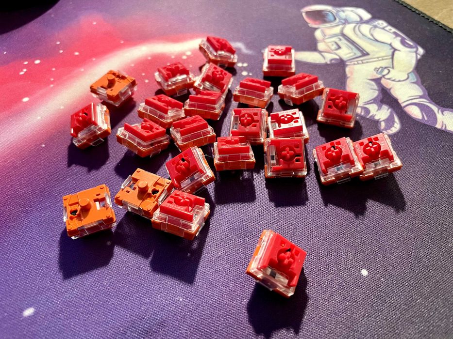 keychron low profile optical red switch 84 шт
