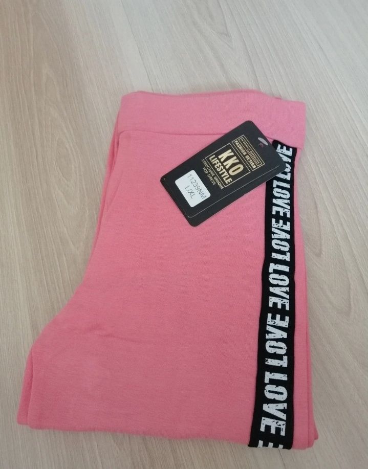 Legginsy różowe rozmiar L /XL