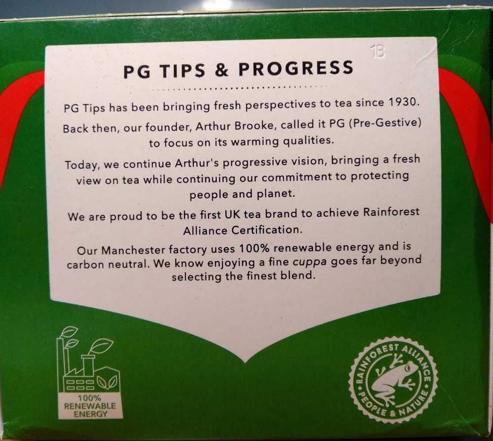 Дуже крепкий анлійський чорний чай PG Tips Original 210 пак., 609g
