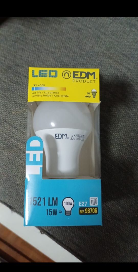 EDM lâmpada LED E27 15W