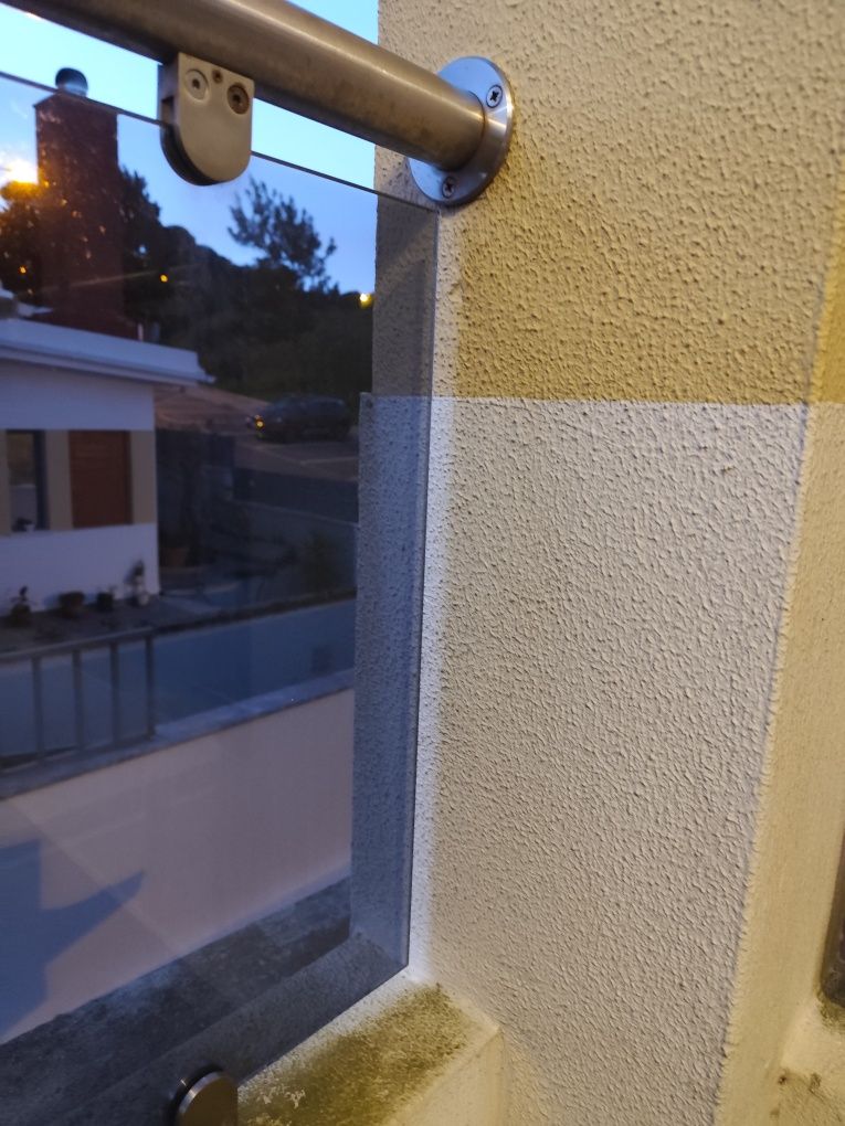 Vedação Vidros laminados em inox para varandas