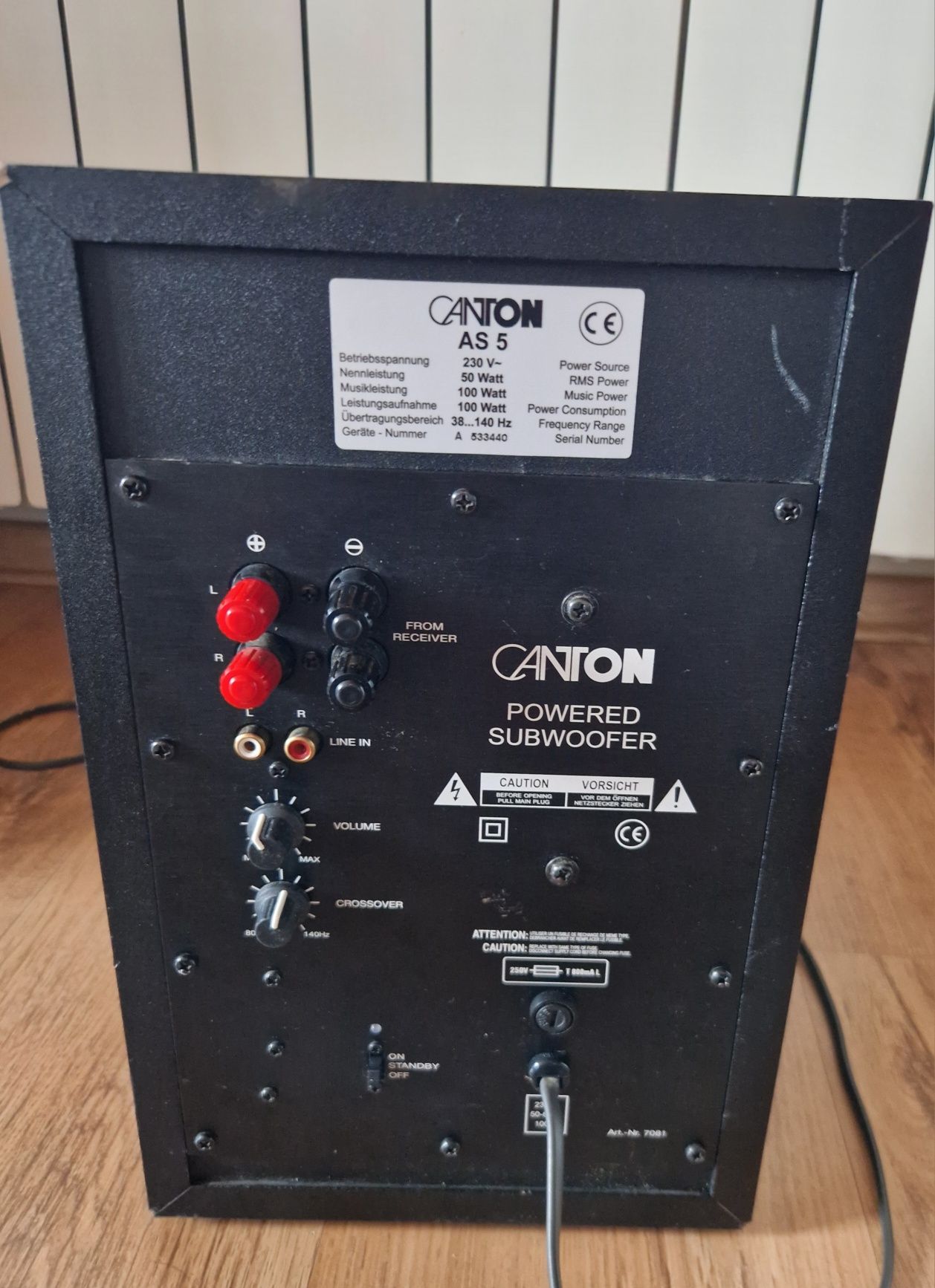 Subwoofer aktywny canton as 5