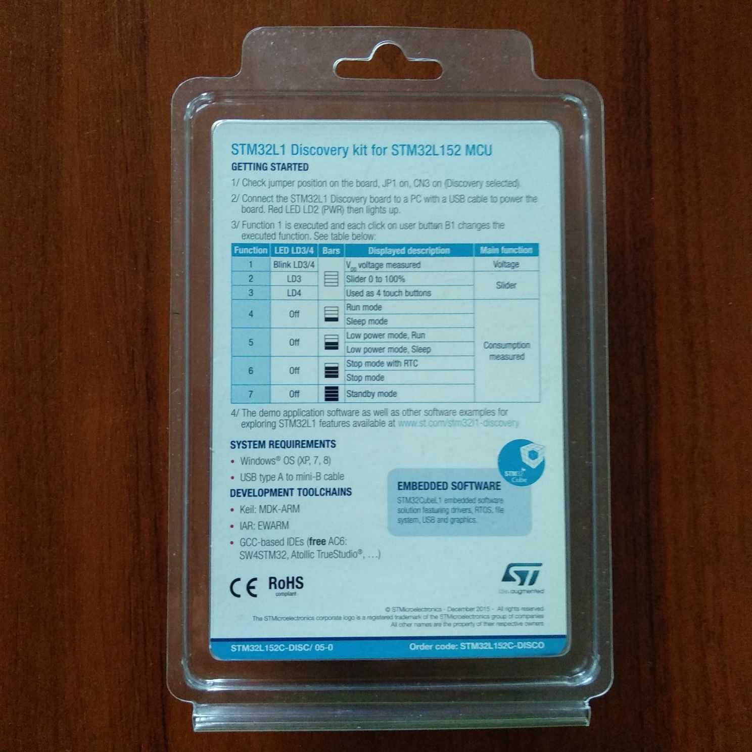 STM32 L1 Discovery - плата розробника