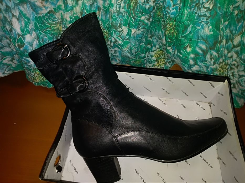 Ботинки кожаные, большой размер.