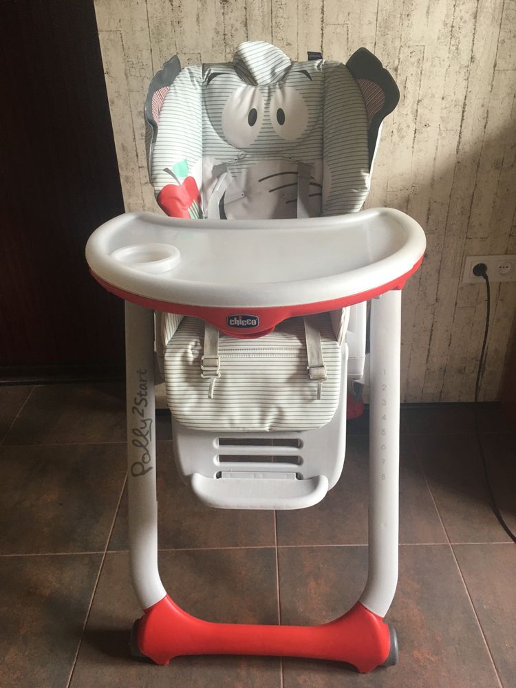 Стульчик для кормления Chicco Polly2Start Elephant