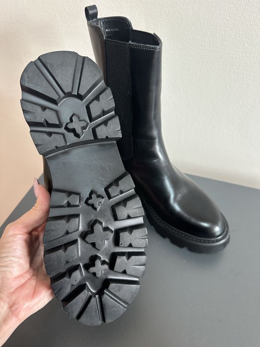 Шкіряні чоботи челсі 40-41