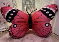 Poduszka dekoracyjna wielki różowy motyl