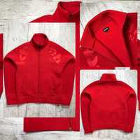 Schott NYC Red Neoprene Vintage Full Zip Hooded Jacket Размер S ( M )