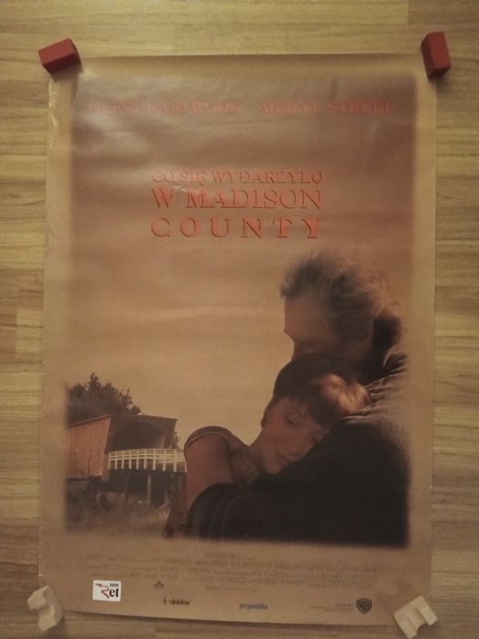 Oryginalny plakat filmowy z kina - "Co się wydarzyło w Madison County"