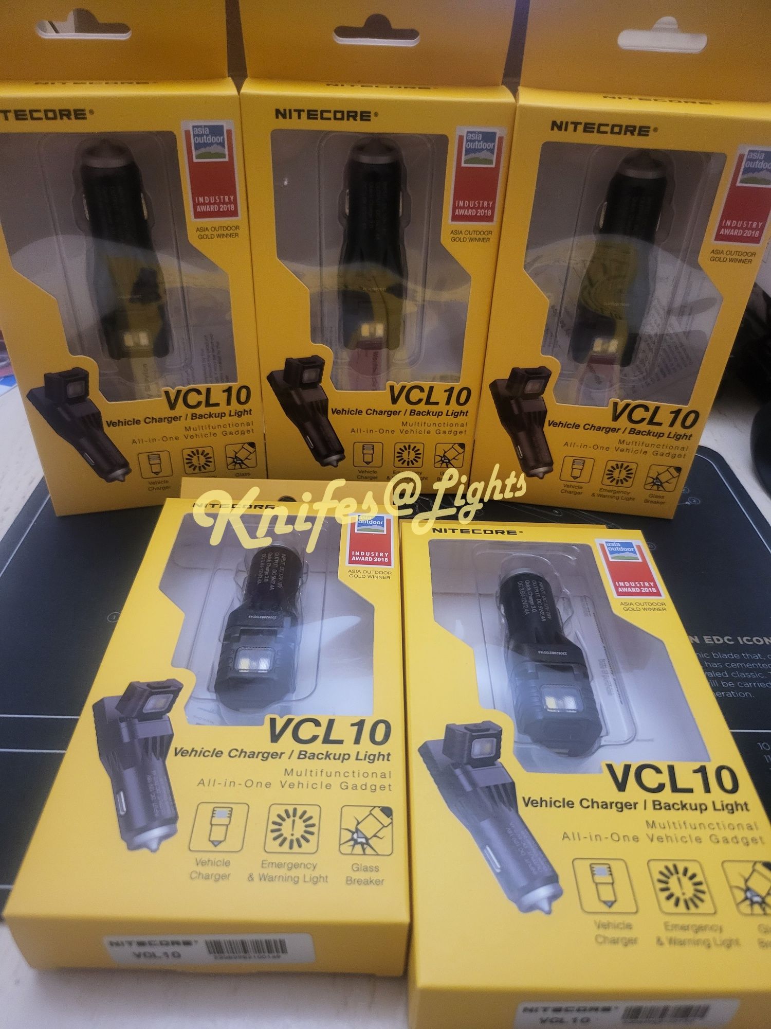 Nitecore VCL10, багатофункціональний ліхтар-склобій від прикурювача