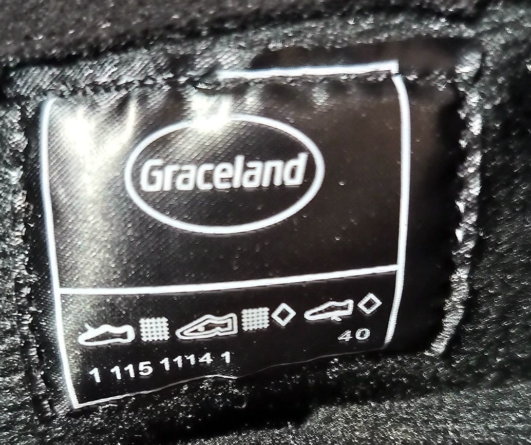 Stylowe Czarne kozaki marki graceland bardzo wygodne w świetnym stanie