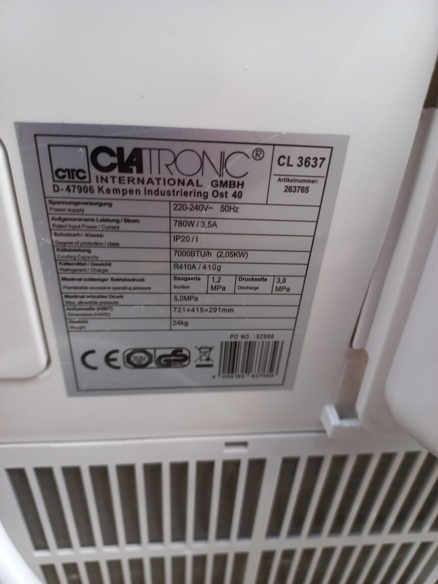 Klimatyzacja klimatyzator orzenosny domowy 230v ciatronic
