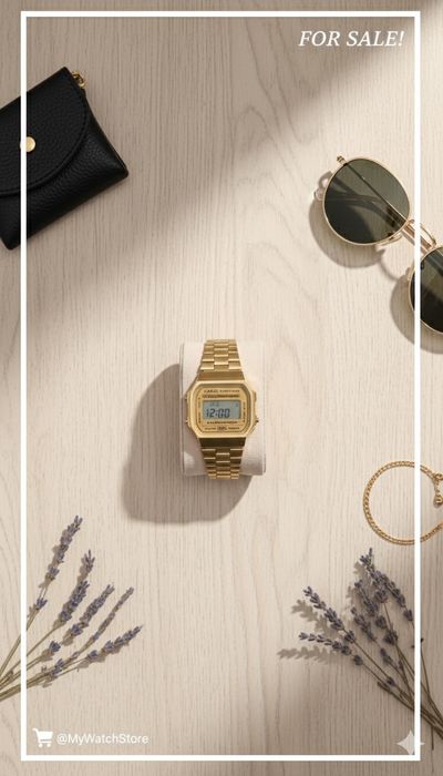 Relógio Cássio dourado