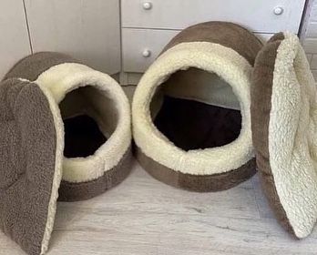 Хутряний будиночок домик лежак хатинка лежанка для котика собачки