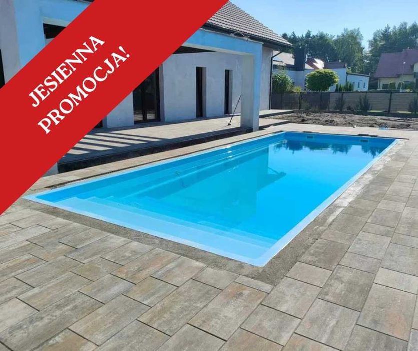 PROMOCJA -10 00zł! | Basen ogrodowy CUBE LINE 6,50x3,70x1,55 MONTAŻ