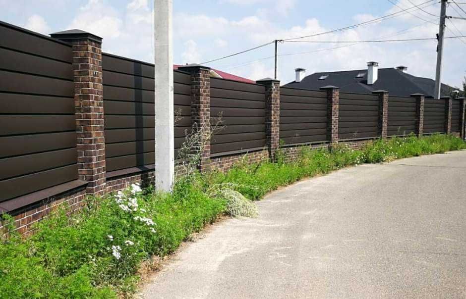 Забор Ранчо Металевий Паркан Жалюзі