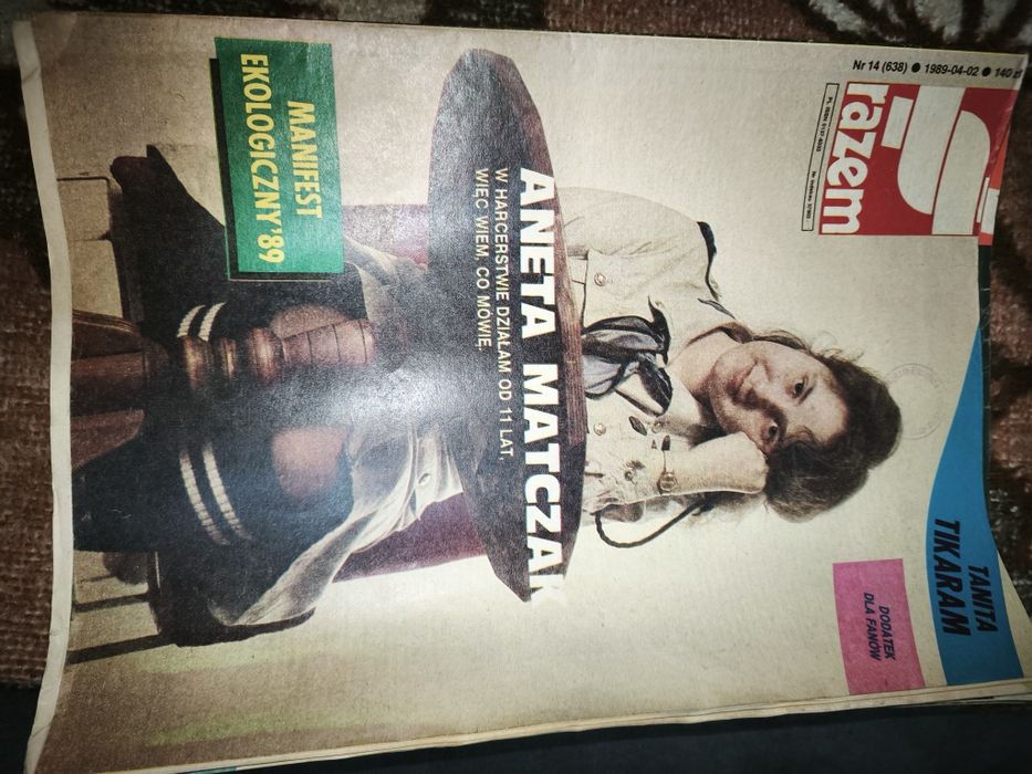 Razem ilustrowany tygodnik młodzieży Nr 14 z 1989