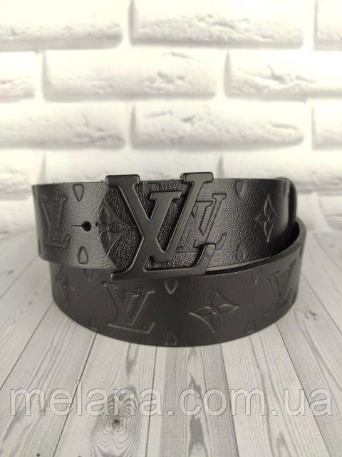 Кожаный ремень Louis Vuitton Луи Витон ЛВ шкіряний ремінь
