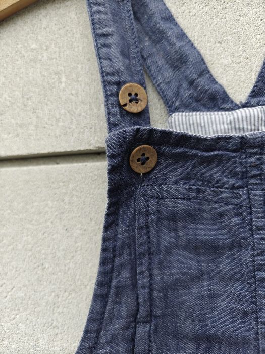 Ogrodniczki cienki jeans newbie 86