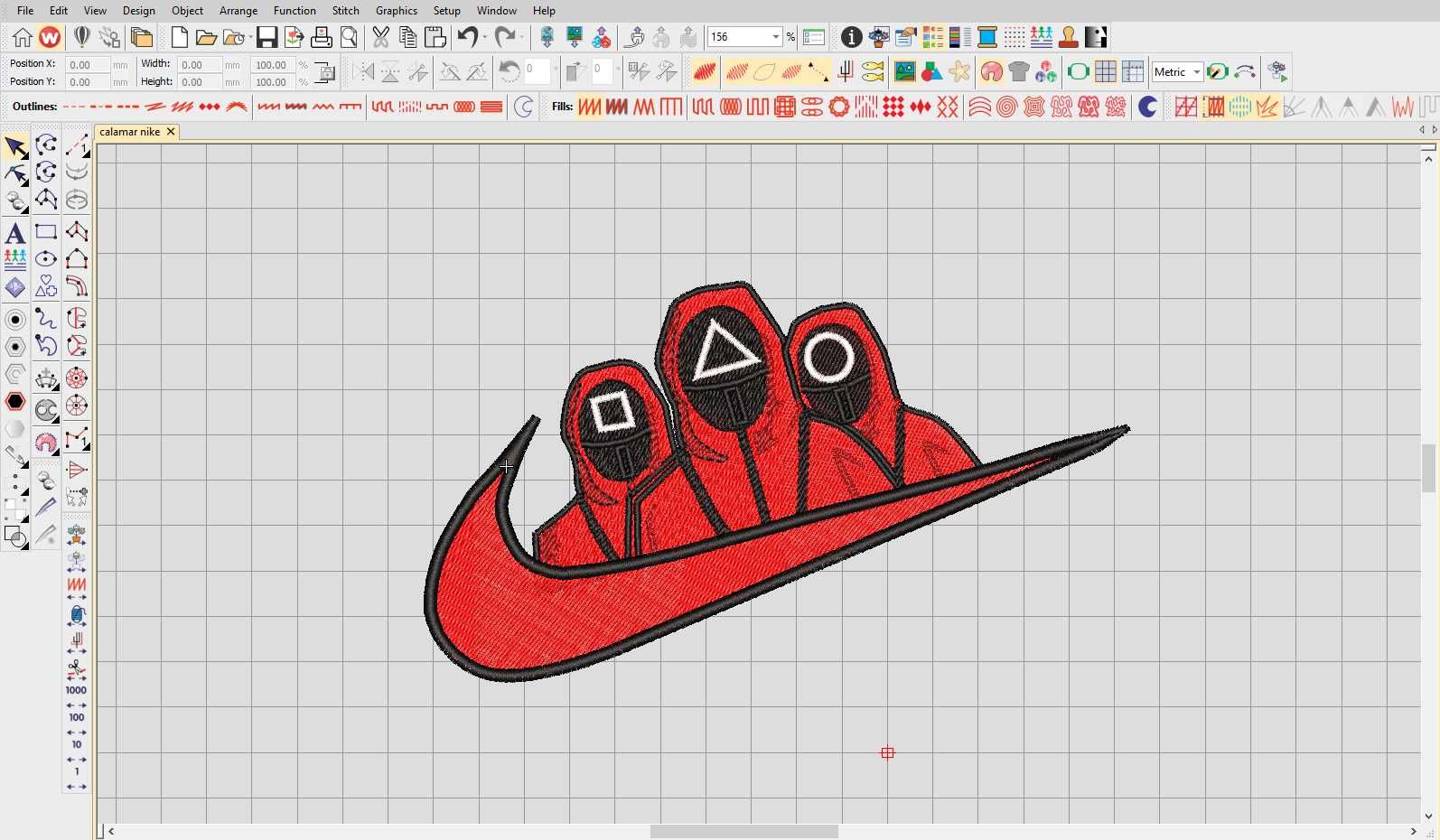 Squid Game Projekt Haftu Maszynowego