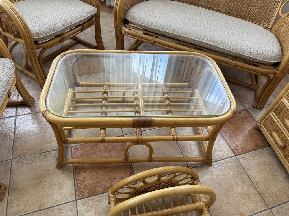 Meble rattan komplet