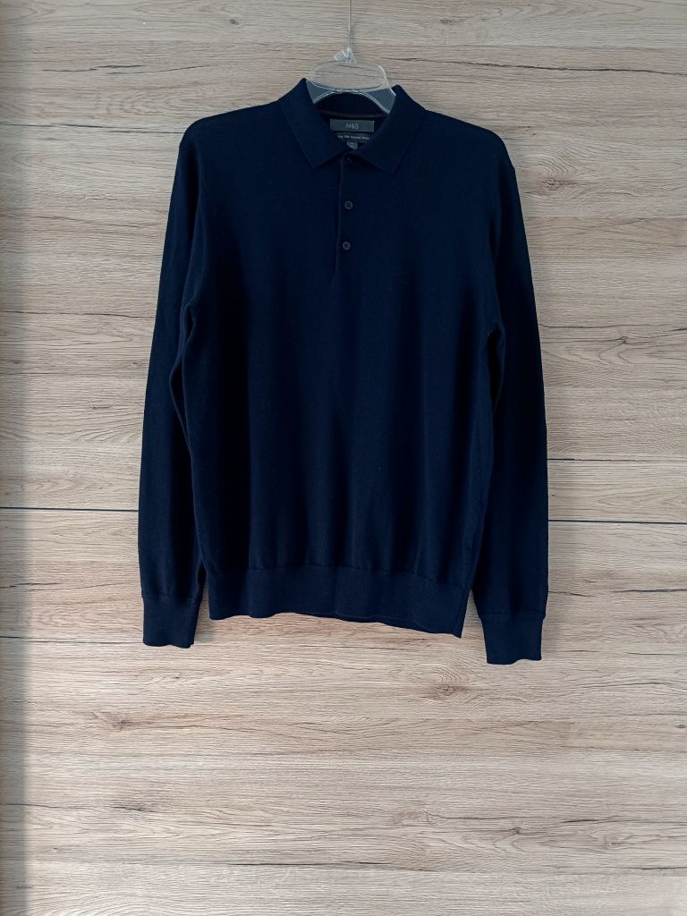 Sweter wełniany 100% wełna merino Marks & Spencer rozmiar M