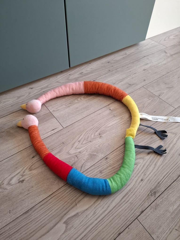 Sagoskatt Ikea maskotka kura wąż długa przytulanki małych projektantów