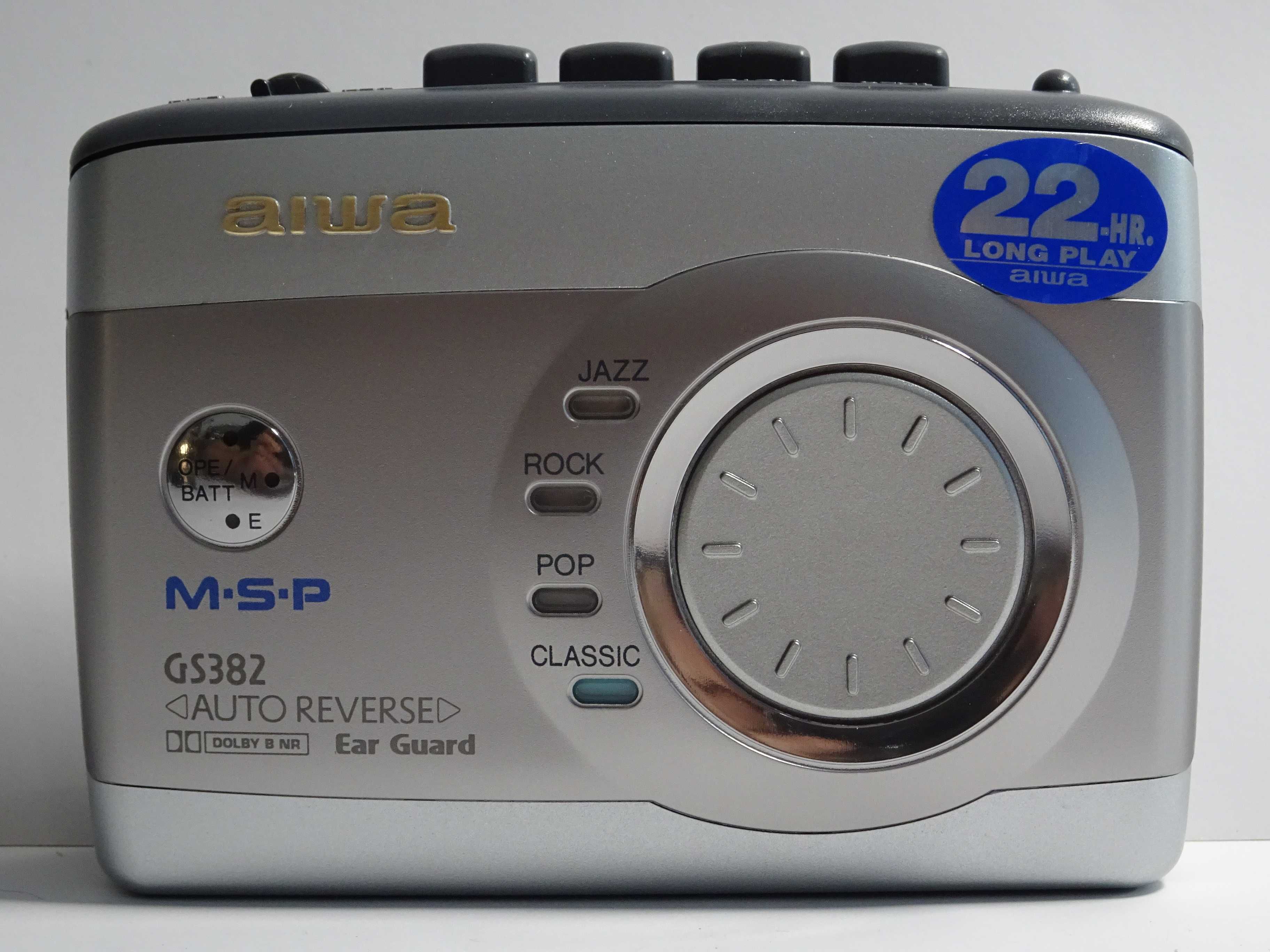NOWY Walkman AIWA HS-GS382 (BK) Odtwarzacz Kasetowy MSP/ AR - 1998r.