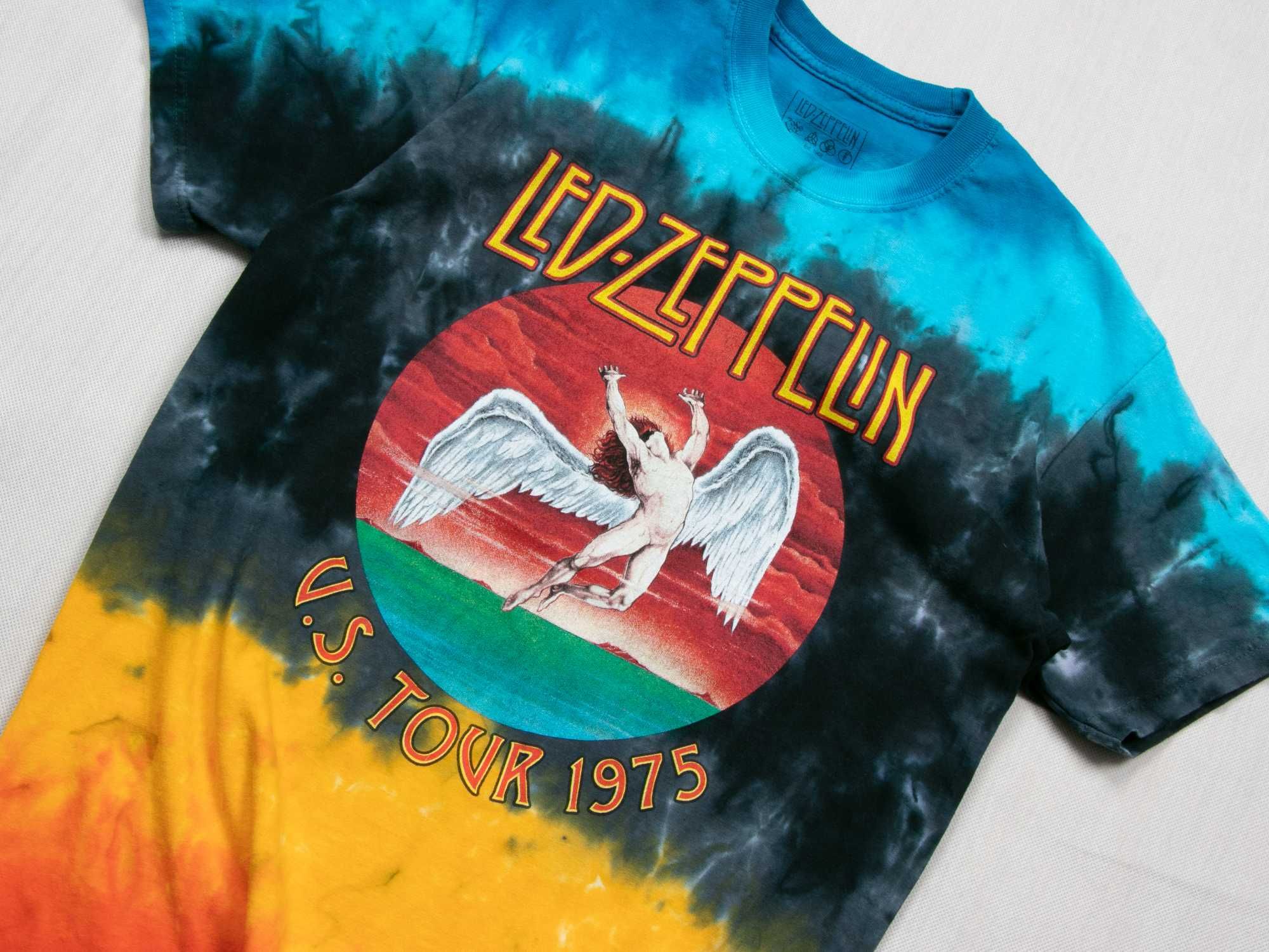 T-shirt Led Zeppelin US Tour 1975 oficjalny reprint S