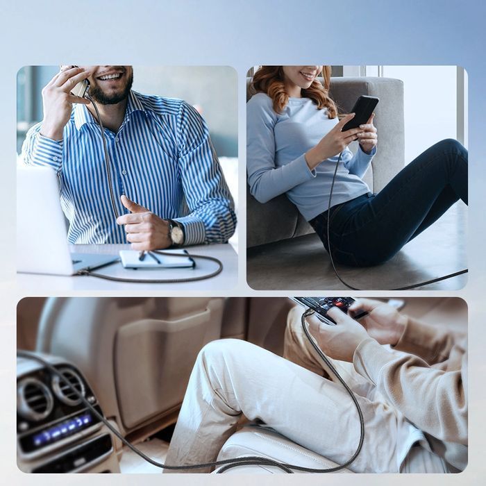 Kabel Joyroom Light-Speed Series 100W USB-C / USB-C 1.2m - biały
