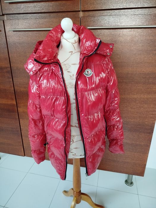 Kurtka Moncler r m model 11 czerwona połysk