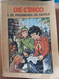 Livro os cinco e os prisioneiros do castelo