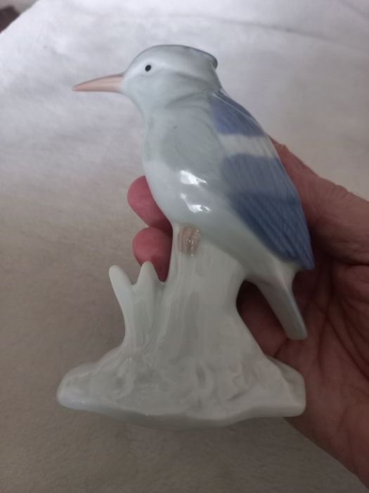 Figurka porcelanowa ptak Zimorodek