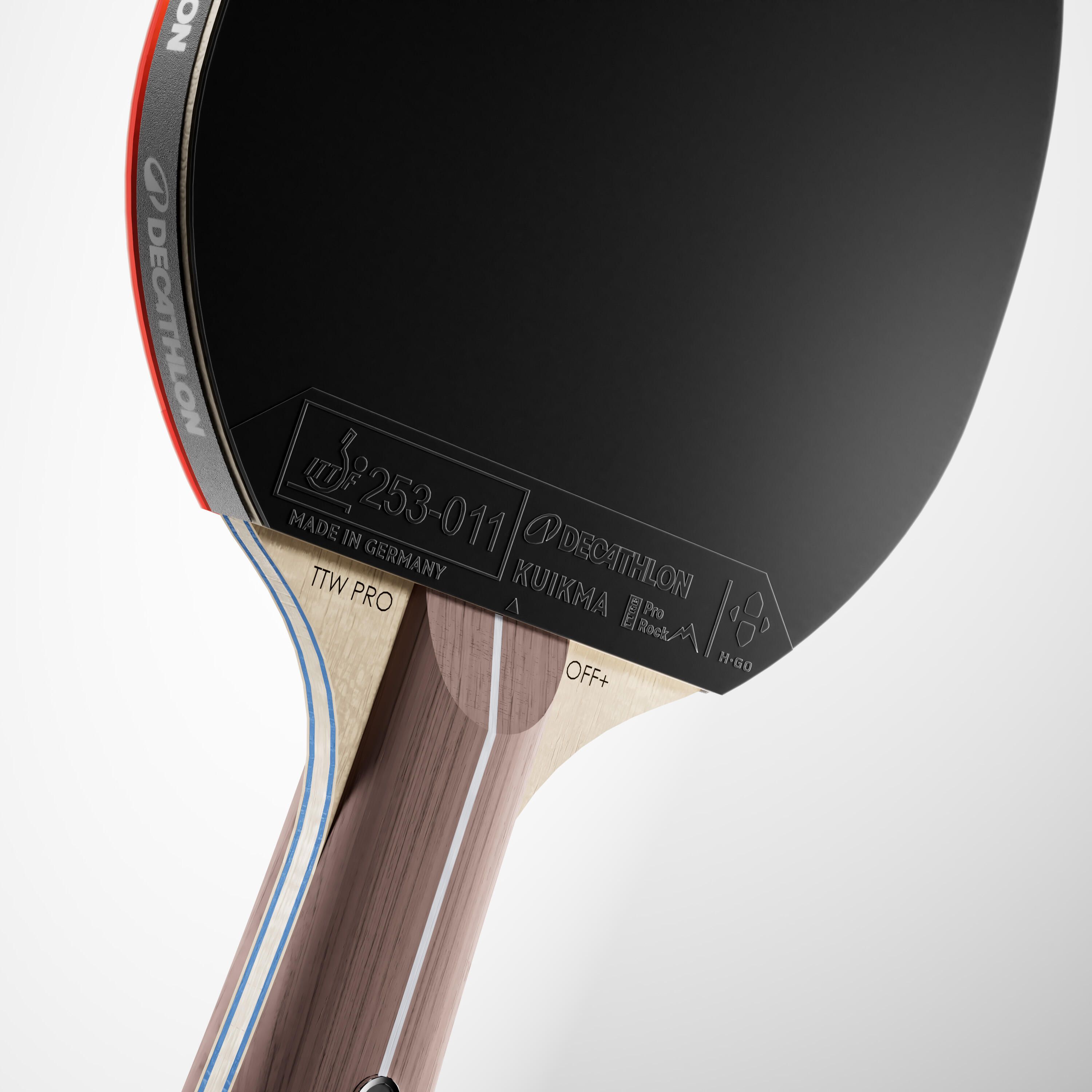 Raquete de ping pong TTR 990 Pro spin 9* ITTF clube alto