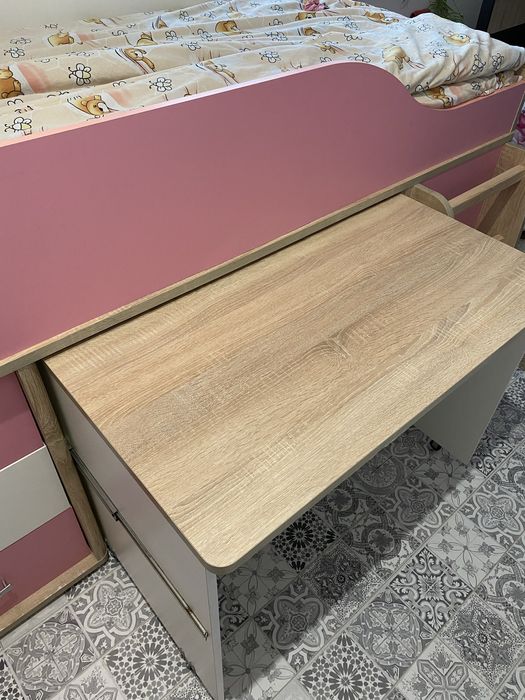Ліжко для дівчинки, ліжко дитяче, ліжко, тумба,шафа,комод